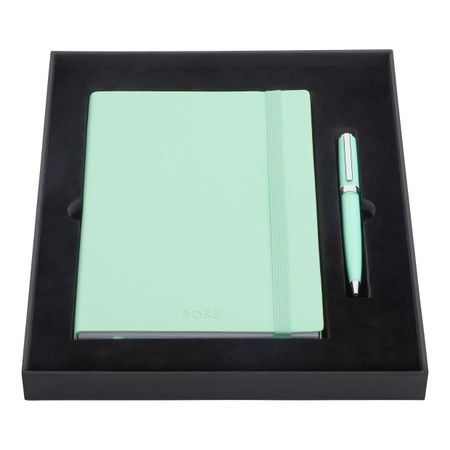 Set HUGO BOSS Light Green (ballpoint pen & note pad A5)