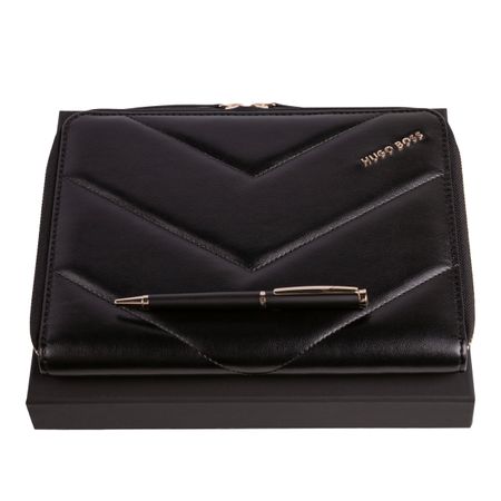 Set HUGO BOSS Black (ballpoint pen & conference folder A5)