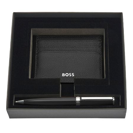 Set HUGO BOSS Black (ballpoint pen & card holder)