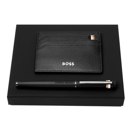 Set HUGO BOSS Black (rollerball pen & card holder)