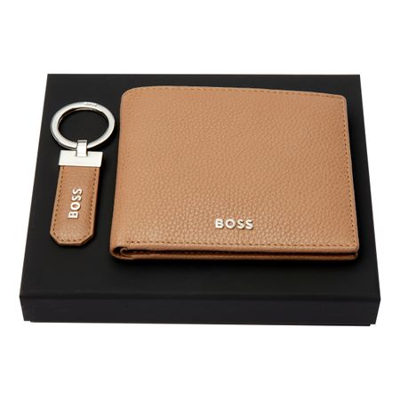 Set Classic Grained Camel (key ring & wallet)