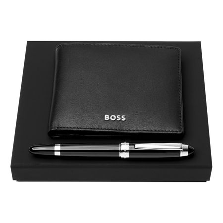 Set HUGO BOSS Black (rollerball pen & wallet)