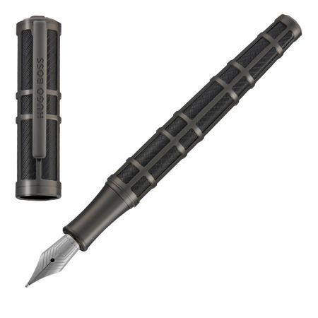 Fountain pen Frame Grid Black & Gun