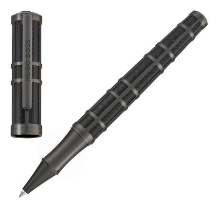 Rollerball pen Frame Grid Black & Gun
