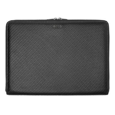 Conference folder zip A4 Monogram Zipped Black