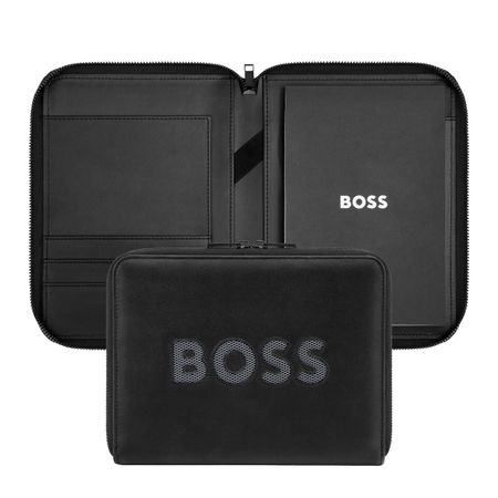 Conference folder A5 Boss Cut Out Black & Grey