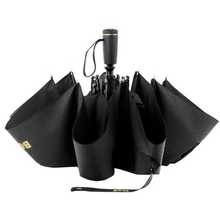 Pocket umbrella Double B Black & Gold