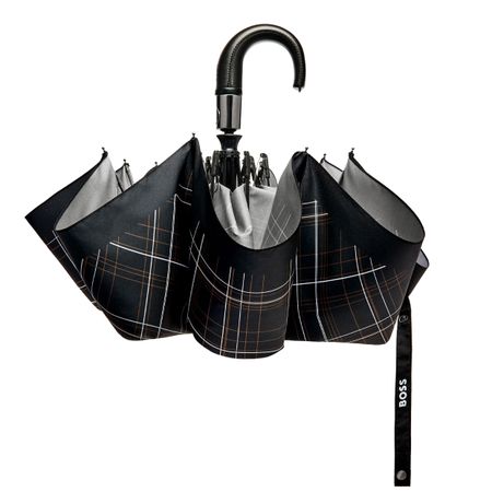 Pocket umbrella Checkered Black