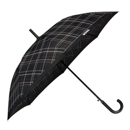 Umbrella Checkered Black