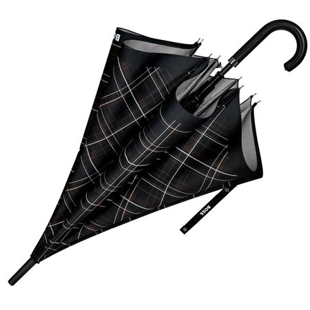 Umbrella Checkered Black