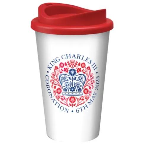 King's Coronation Universal Take Out Cup - Red/White