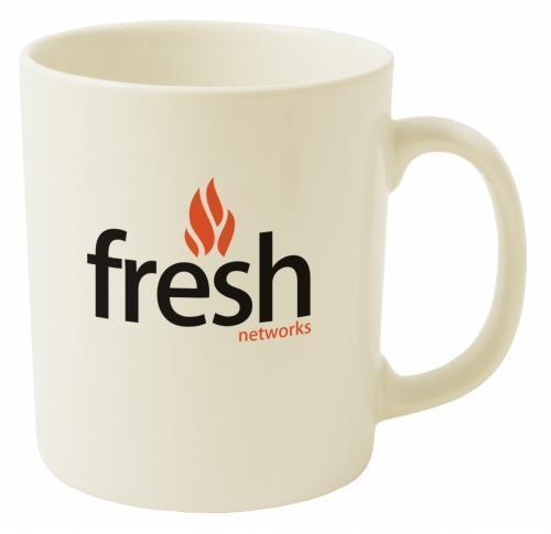 Corporate Logo Mugs Cambridge Ivory