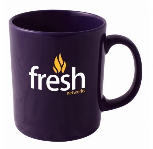 Earthenware Cambridge Mug - Purple Mug