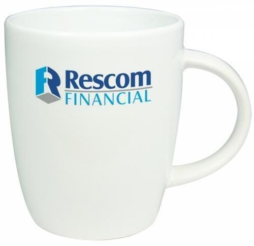 Corporate Coffee Mugs - Darwin White Earthenware Mug 