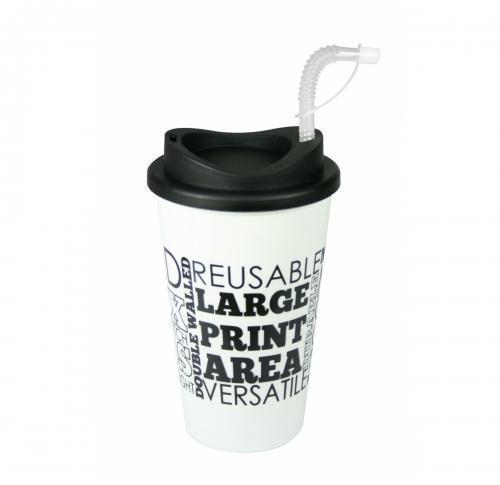 Universal Plastic Thermal Mug - White
