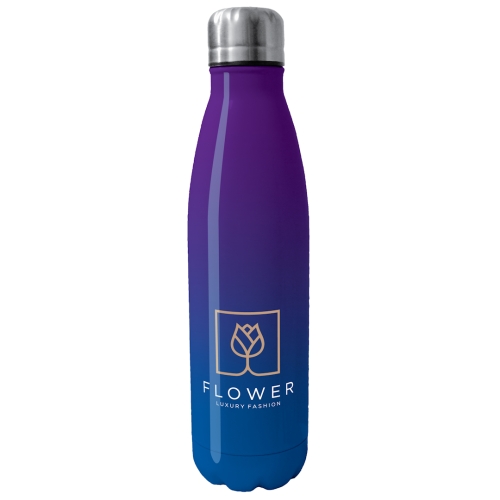 Promotional Stainless Steel Insulated Water Bottle 500ml Eevo Ombre Two Colour Coated