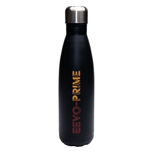 Branded Stainless Steel Insulated Drinks Water Bottle 500ml Eevo Prime Black U