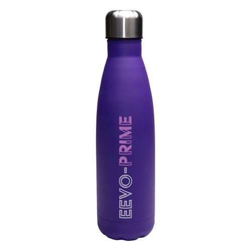 Eevo Prime Purple 267 U Stainless Steel Drinks Water Bottle 500ml Printed Logo