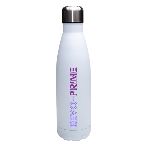 Eevo Prime White U Stainless Steel Drinks Water bottle Insulated 500ml Customised