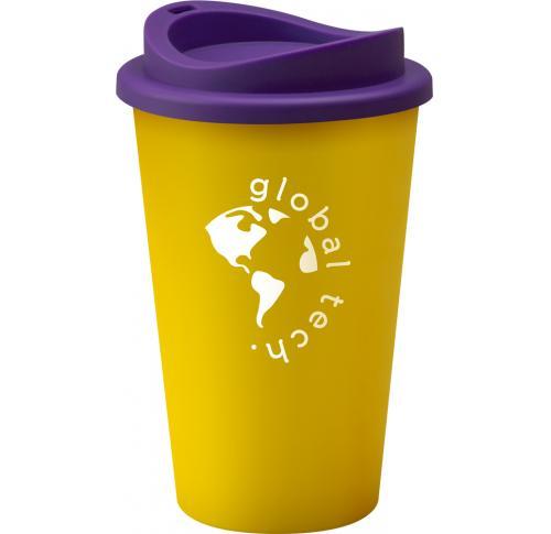 Universal Tumbler Yellow Double Walled Insulated Travel Mug  350ml